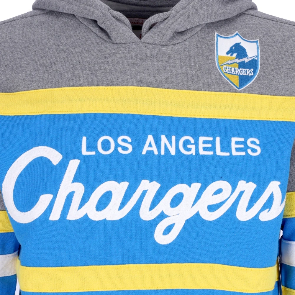 Mitchell & Ness Loscha Light Blue NFL Headcoach Hoodie Blue Heren