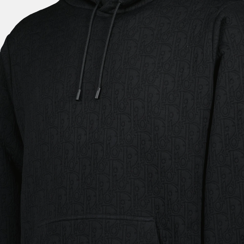 Dior Gewatteerde hoodie Oblique Print Black Heren