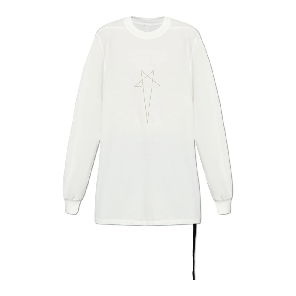 Rick Owens Oversized T-shirt Jumbo Beige Heren