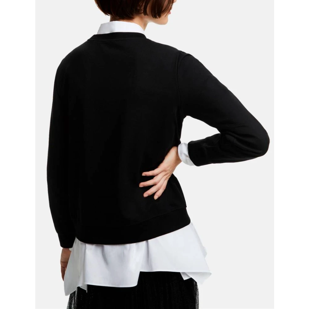 Carolina Herrera Jasmine Kant Sweater Black Dames