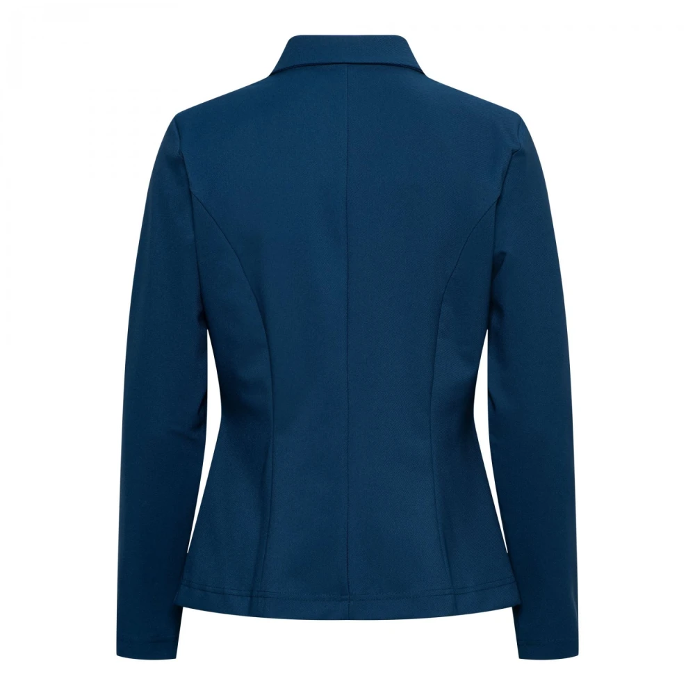 &Co Woman Comfort blazer met Twill kwaliteit Blue Dames