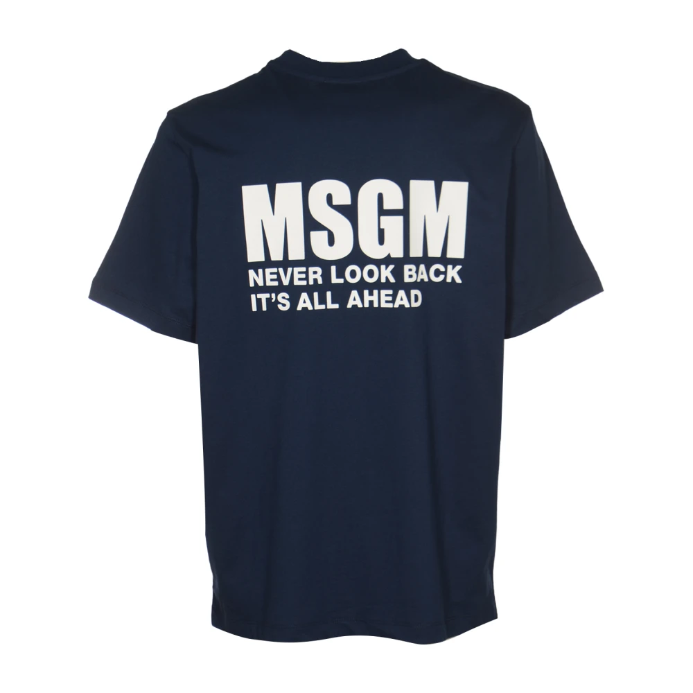 Msgm T-Shirts Blue Heren