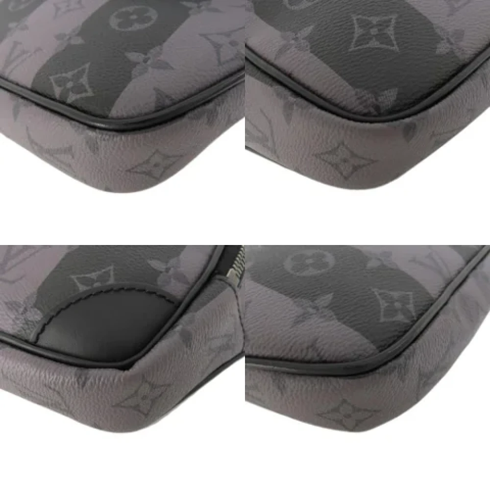 Louis Vuitton Vintage Pre-owned Fabric shoulder-bags Black Dames