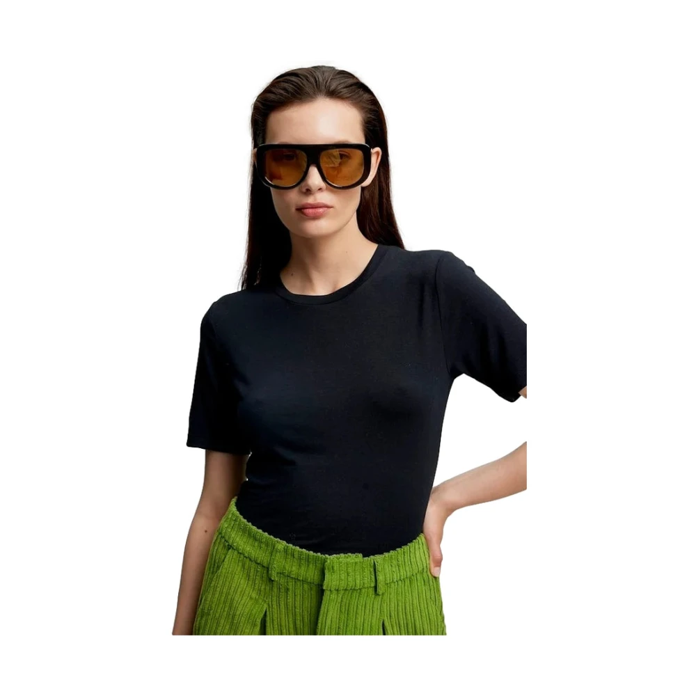 Gestuz Klassiek Zwart T-Shirt voor Dames Black Dames
