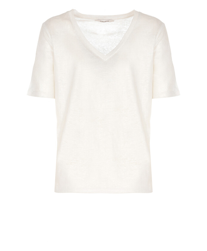 chemisier-en-cachemire-et-lin-blanc-col-en-v-manches-courtes