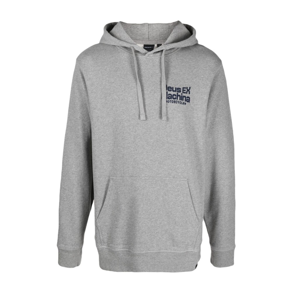 Sudadera Gris con Estampado de Logotipo Deus Ex Machina Sudaderas