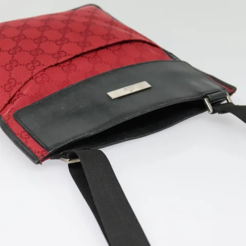 Gucci Vintage Pre-owned Canvas gucci-bags Red Dames