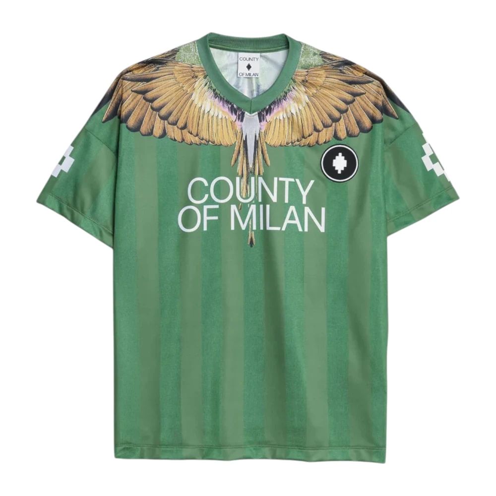 Marcelo Burlon Green T-Shirts, Male, M, S6cmmath086 T-Shirt