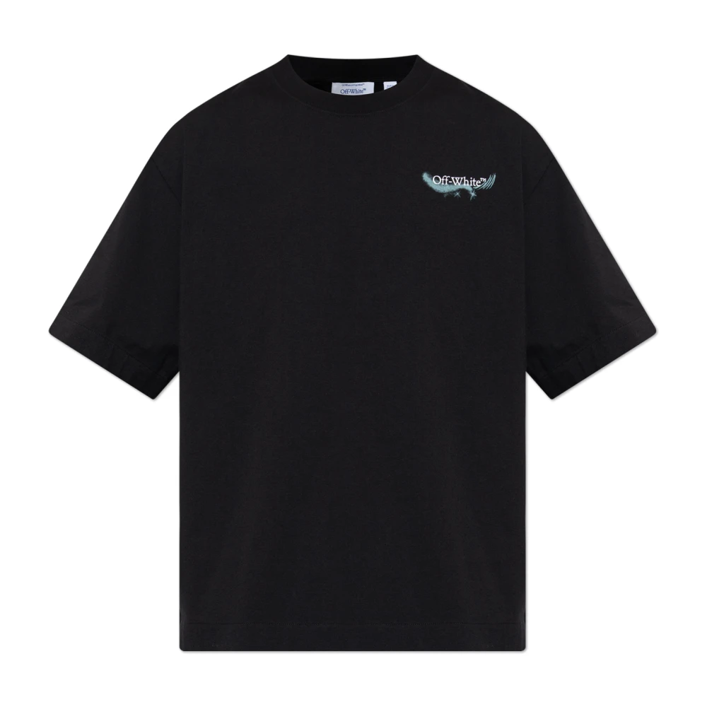 Off White Men's Black T-Shirts, 2XL, Logo T-Shirt