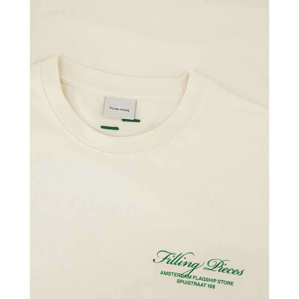 Filling Pieces T-shirt Boxy Flagship Antique White Heren