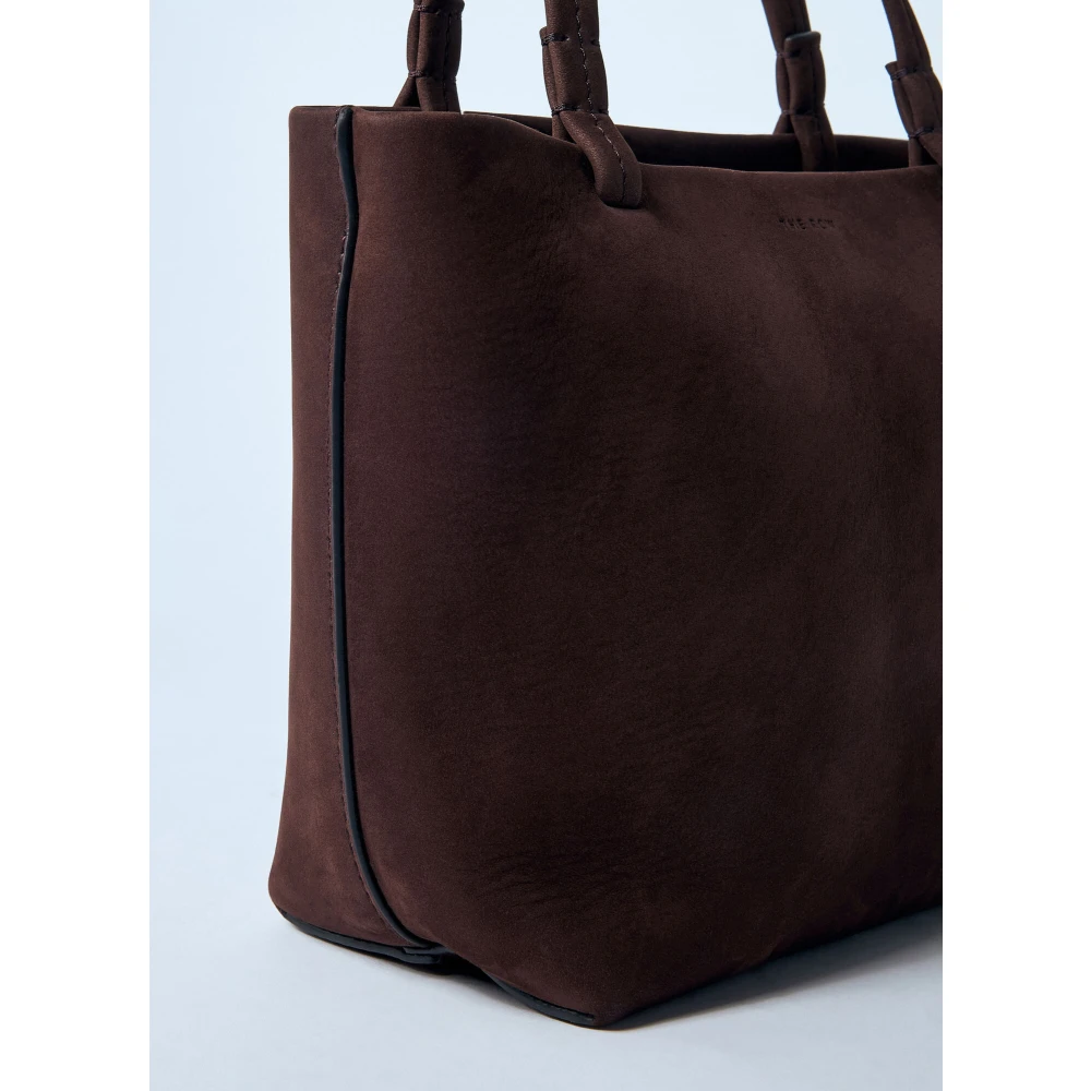 The Row Suède Leren Tote Tas Brown Dames