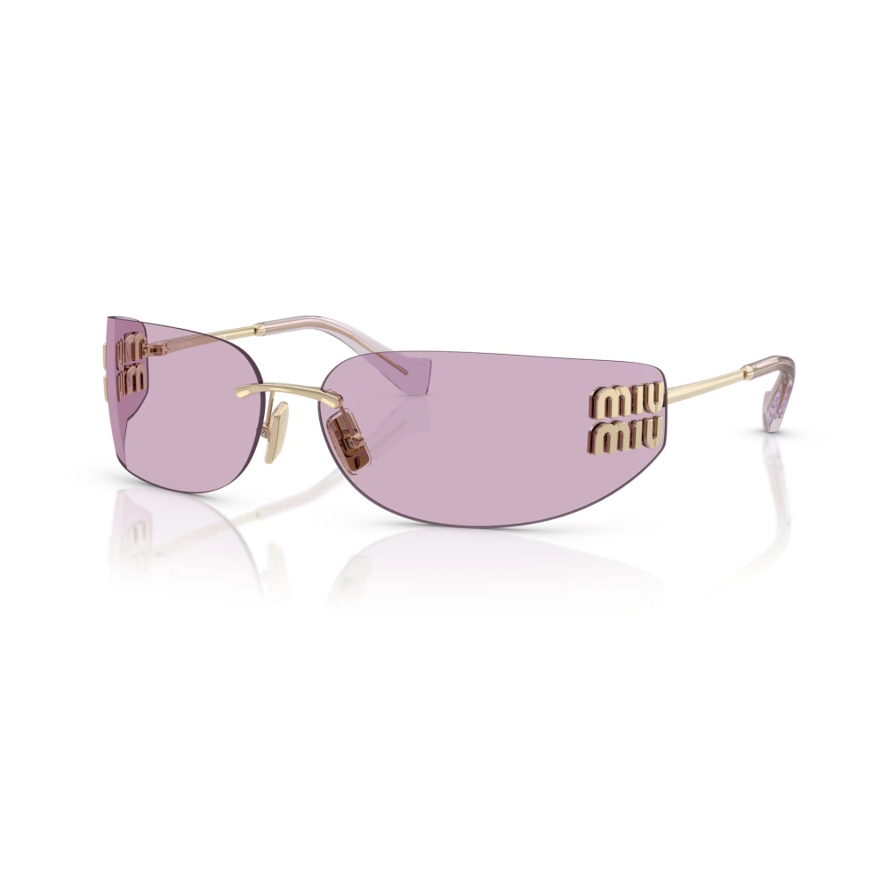 Miu Miu Yellow Sunglasses, Female, One Size, Oval Sunglasses