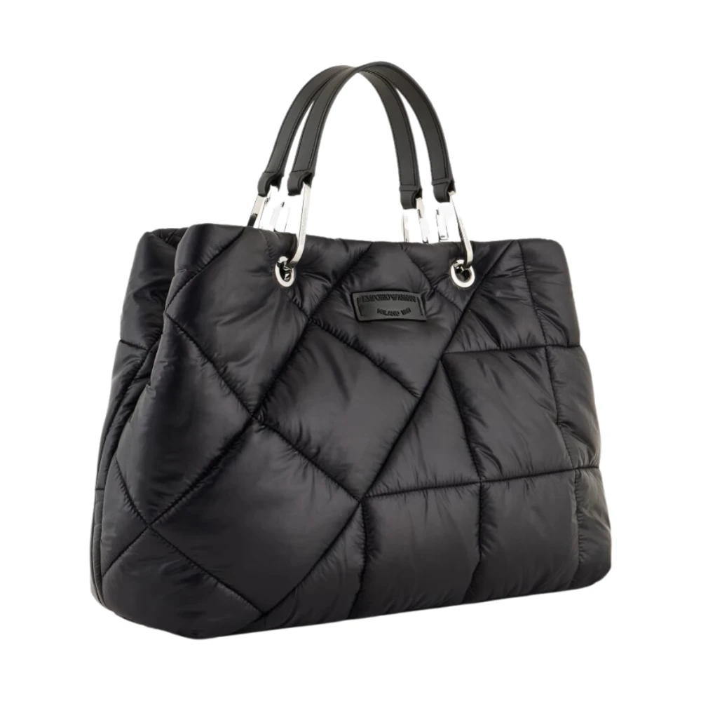 Emporio Armani Stijlvolle dames shopper in zwart Black Dames