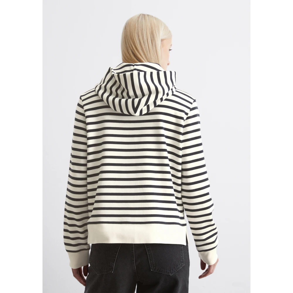 Marc O'Polo Gestreepte capuchontrui relaxed Multicolor Dames