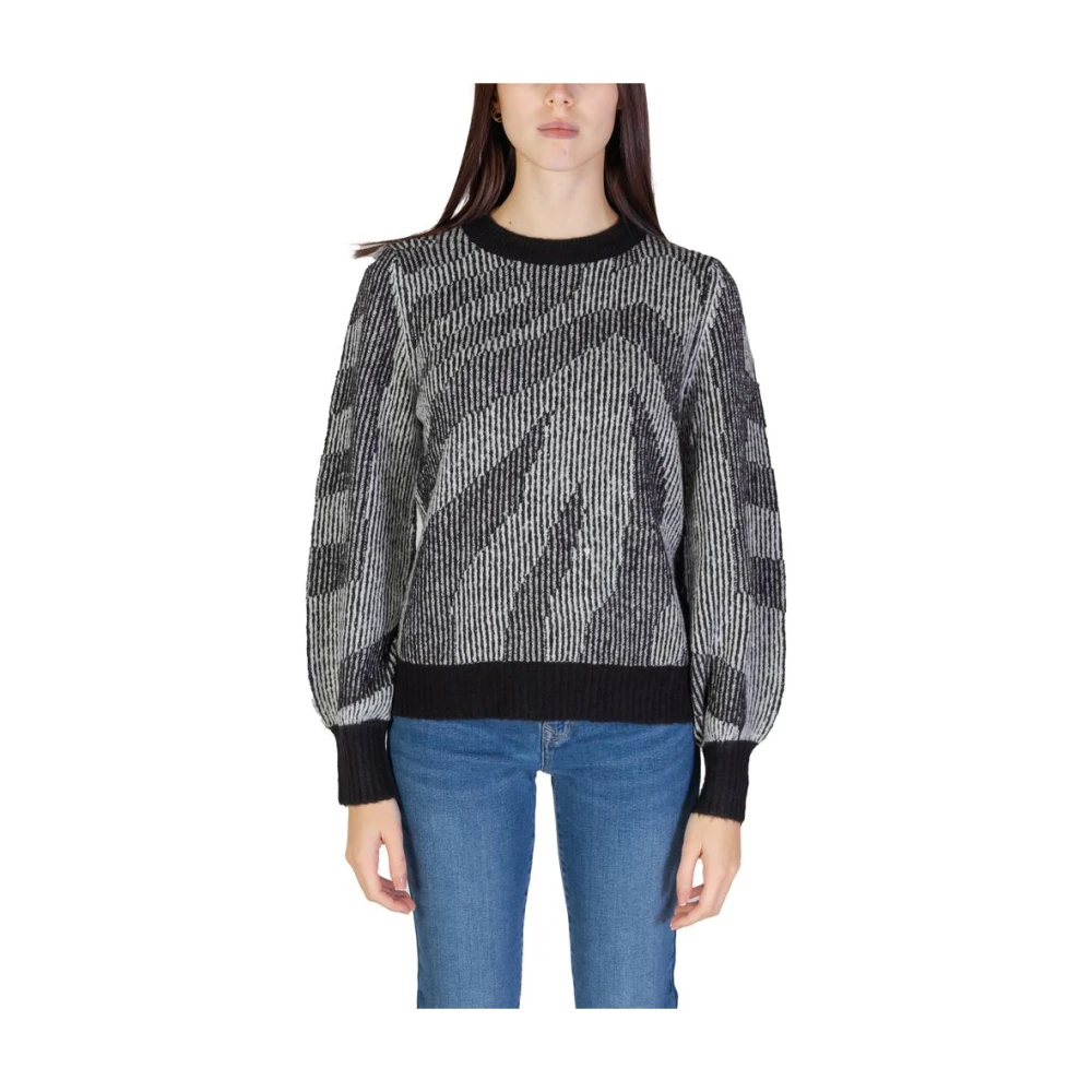 Vila Zwarte Acryl Trui Dames Herfst Winter Collectie Black Dames