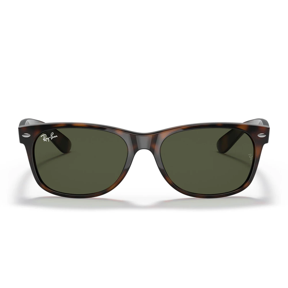Ray-Ban New Wayfarer RB2132, Tortoise Sunglasses G-15 Green lenses, Mojo Glasses - Image 5