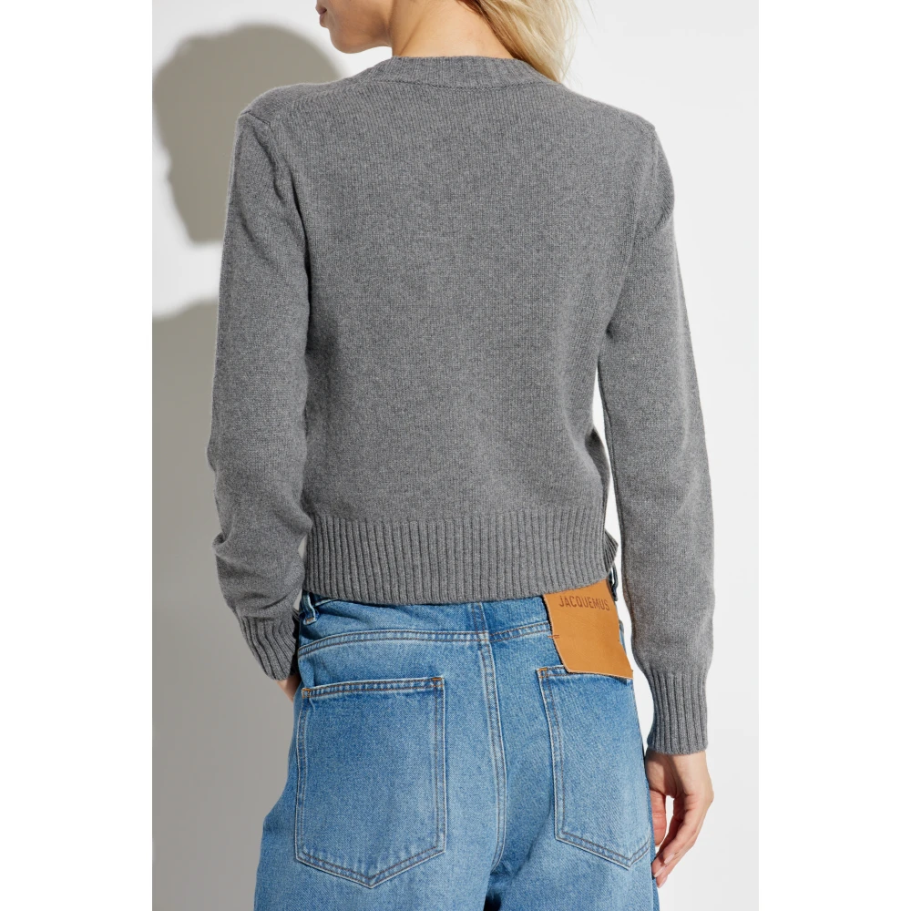 Ami Paris Trui met ronde hals Gray Dames