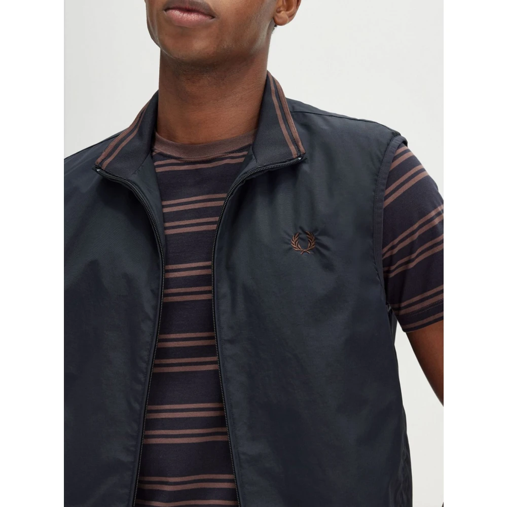 Fred Perry Blauwe Brentham Heren Mouwloos Jack Blue Heren