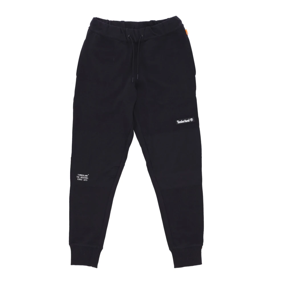 Timberland Zwarte Cargo Sweatpants Lichtgewicht Trainingspak Black Heren
