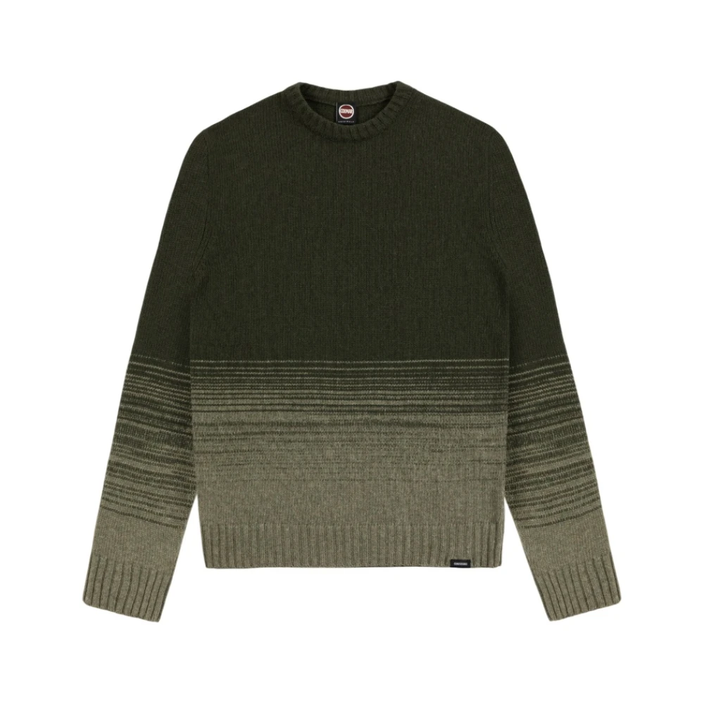 Colmar Men's Green Gradient Crewneck Sweatshirt Aw25 - Round-Neck Knitwear - M - Knitwear