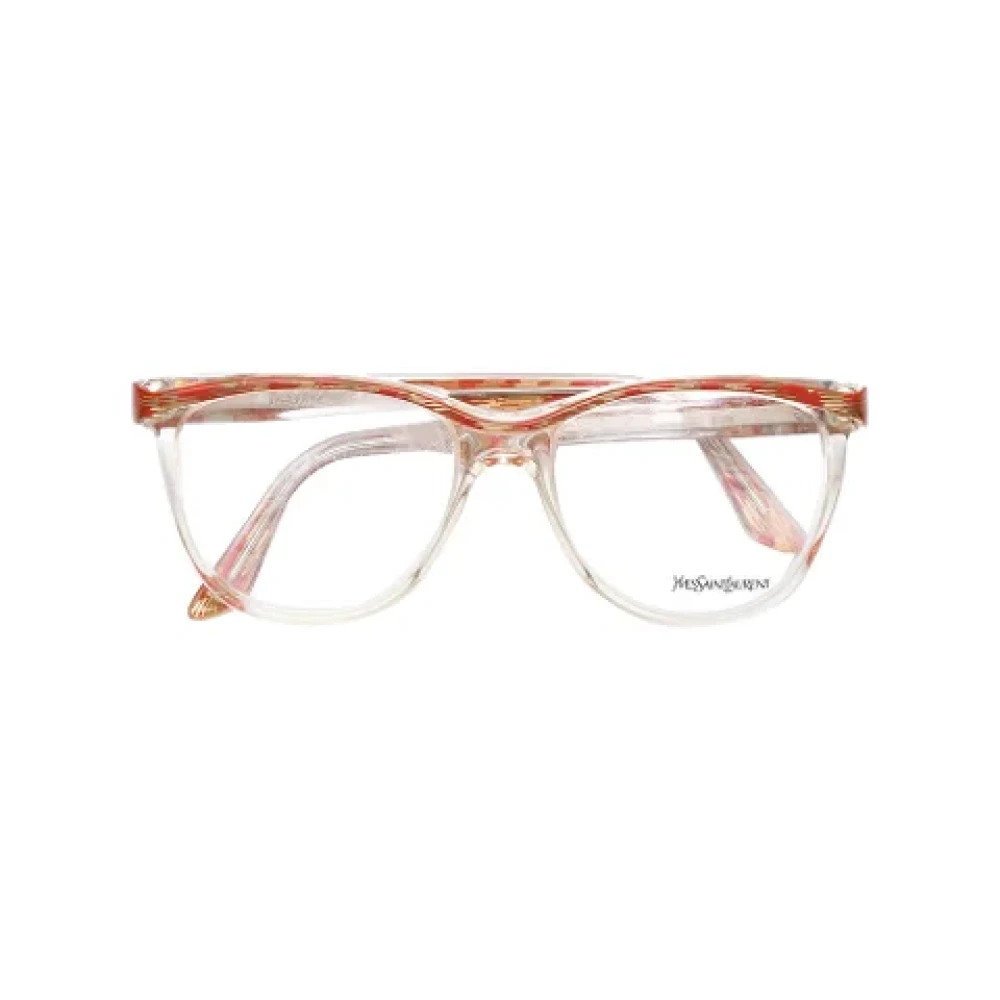 Yves Saint Laurent Vintage Pre-owned Acetate sunglasses Orange Dames