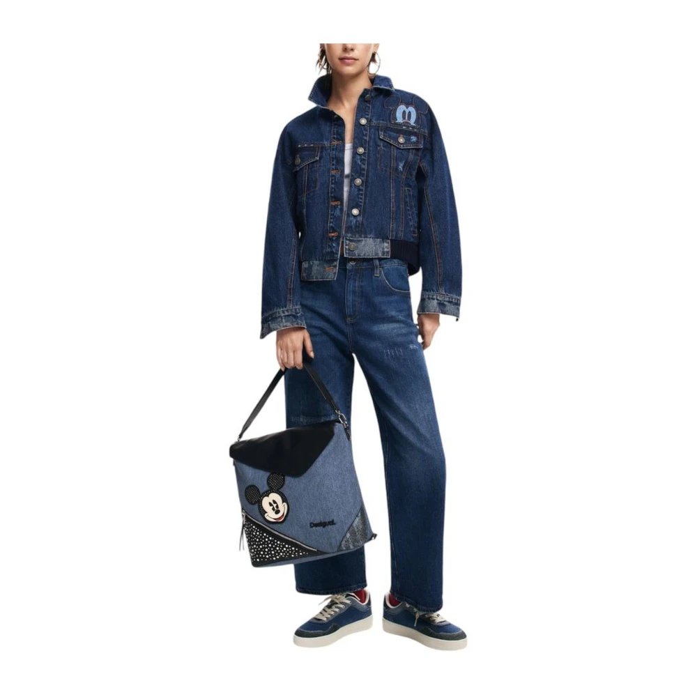 Desigual Blauwe Katoenen Blend Jas & Jas Blue Dames