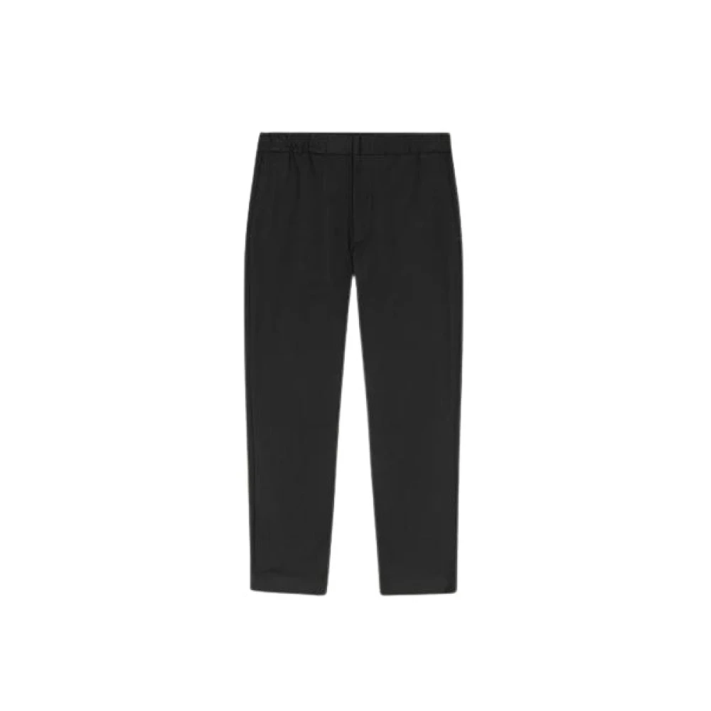 Nn07 Zwarte Katoenmix Broek Black Heren