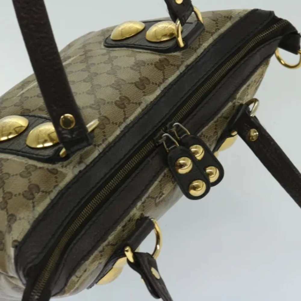 Gucci Vintage Pre-owned Coated canvas totes Beige Dames