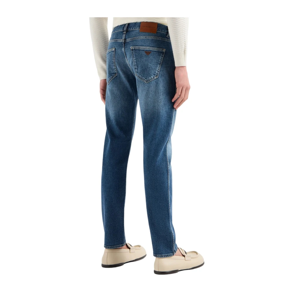 Emporio Armani Denim 5-Pocket Jeans 3D1J16 1D12Z Blue Heren