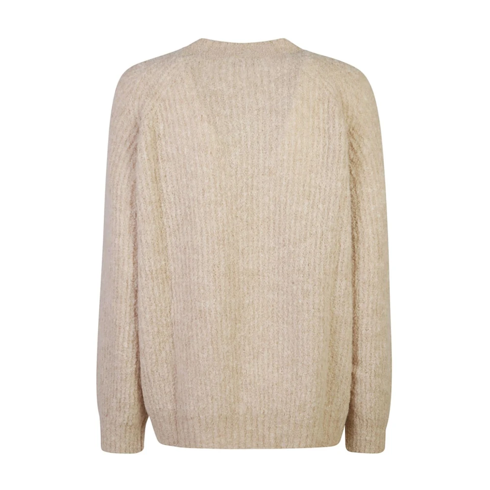Roberto Collina Beige Gebreide Trui Aw24 Vrouwen Beige Dames
