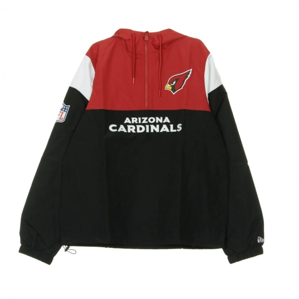 New Era Men's Black Light Jackets, M, Wind Jacket Slipped Color Block Windbreaker Aricar