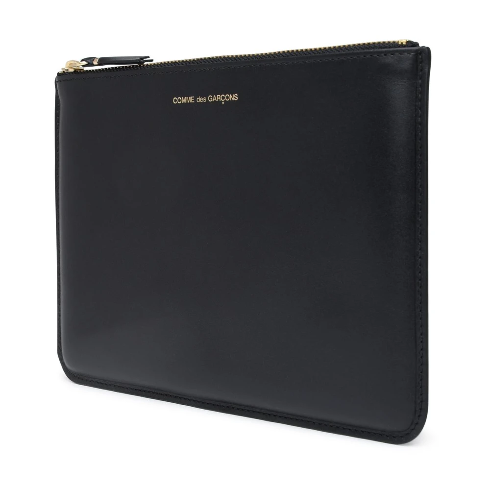Comme des Garçons Zwarte Leren Clutch Black Dames