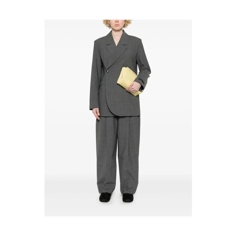 Birgitte Herskind Grijze Geknoopte Broek Gerecyclede Materialen Gray Dames