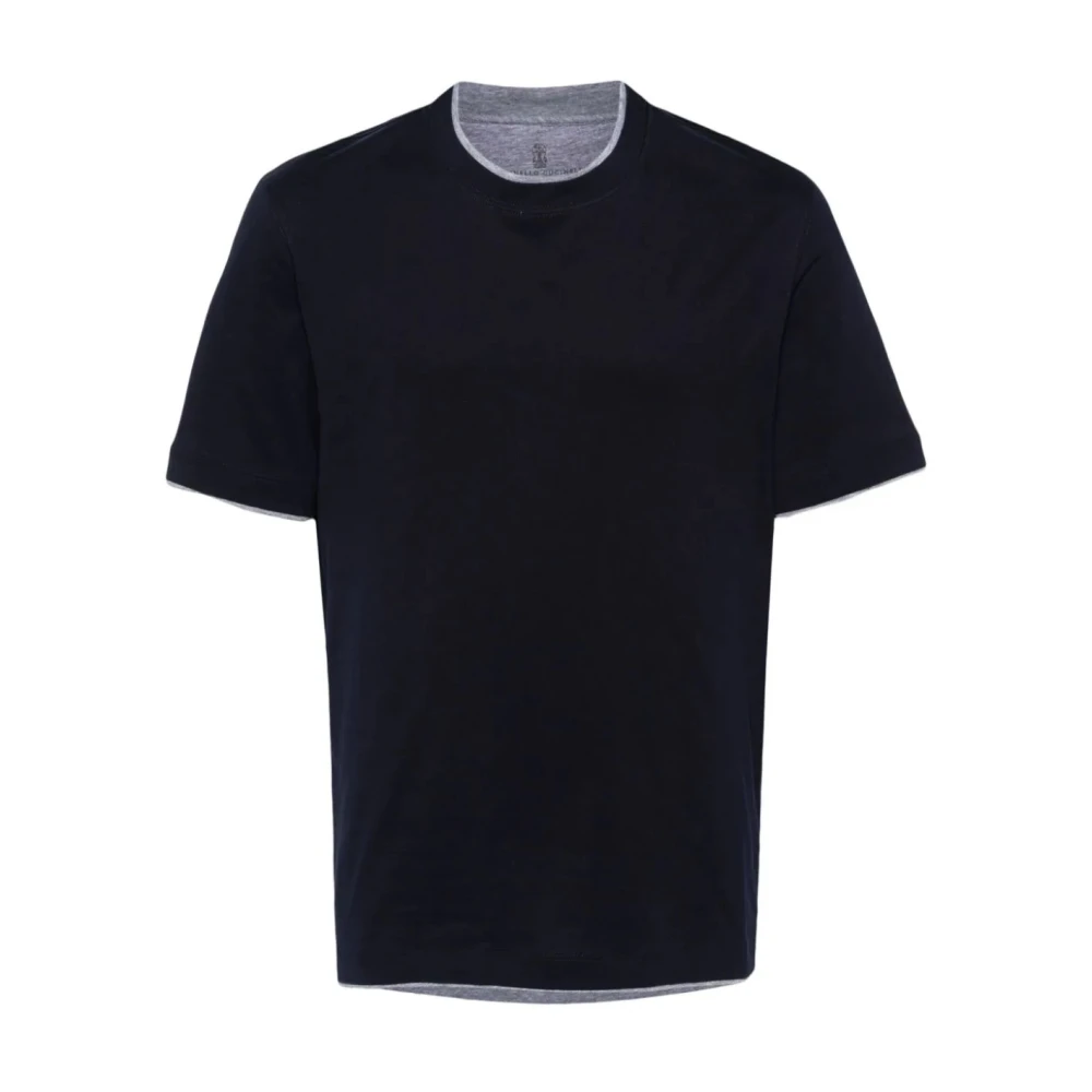 BRUNELLO CUCINELLI Zwarte T-shirts Polos Ss24 Black Heren