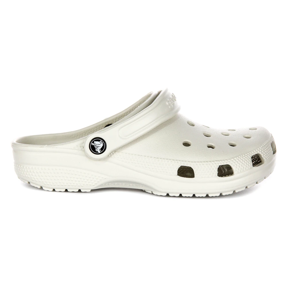 Crocs Women's Beige Classic Clog In Off White - Clogs - 6 Uk - Shoes