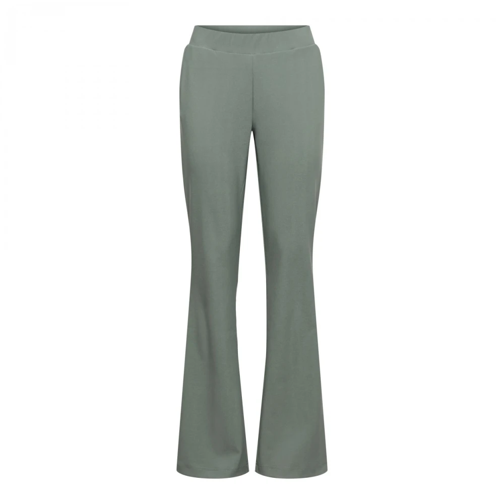 &Co Woman Wijde Broek Zomerse Stijl Green Dames