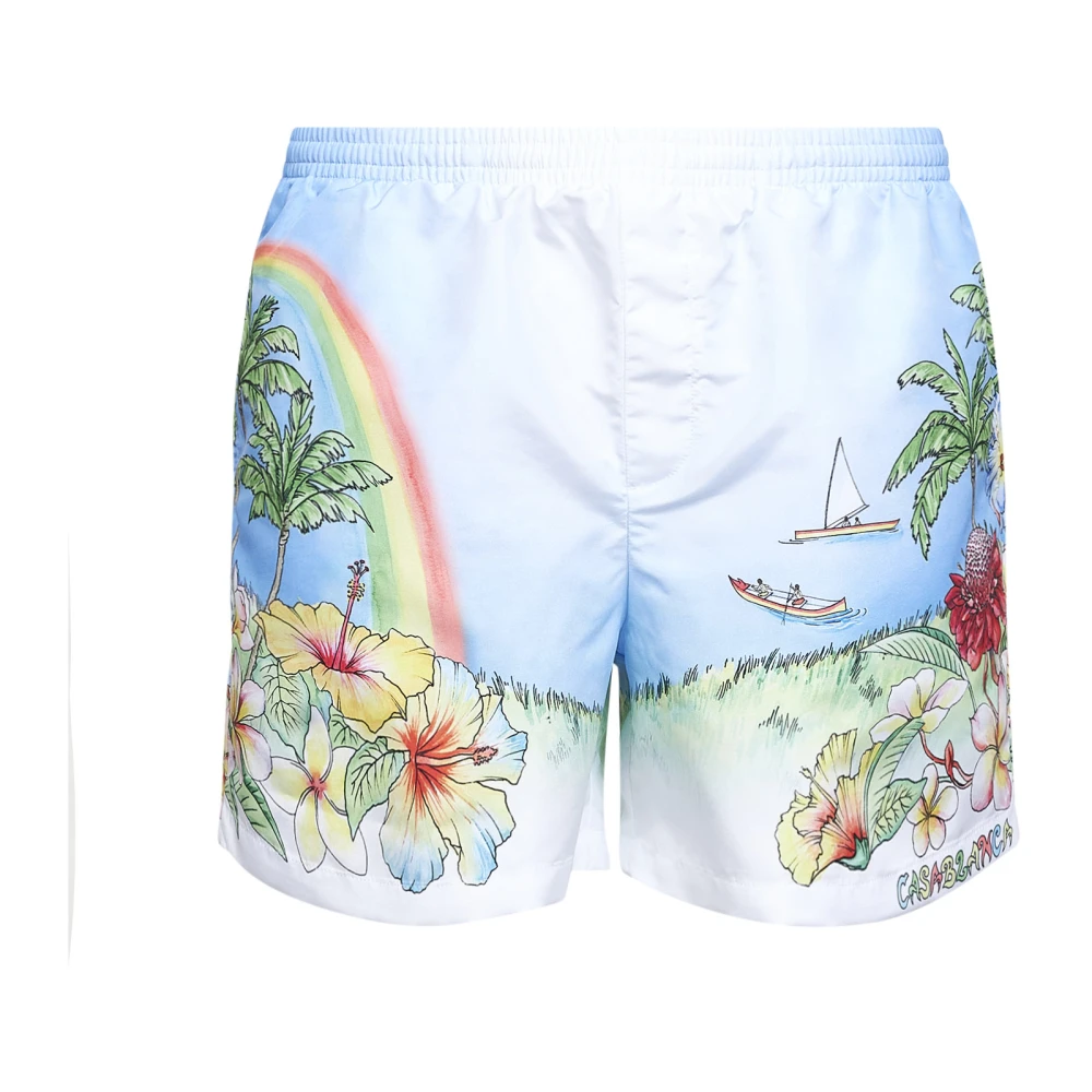 Casablanca Men's Multicolor Shorts - Beachwear - L - Swimwear