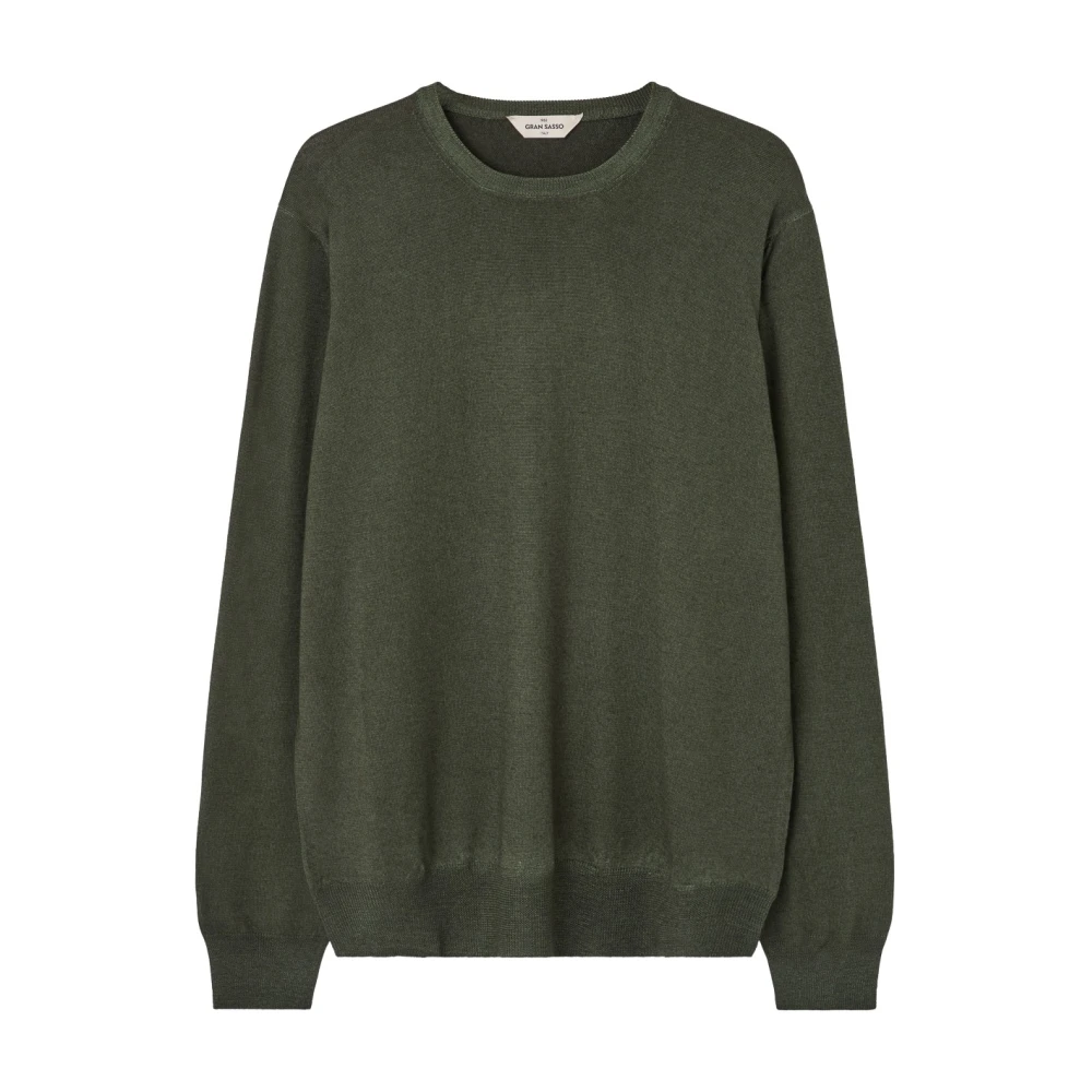 Gran Sasso Merino wollen trui Green Heren