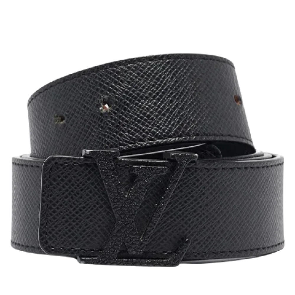 Louis Vuitton Vintage Pre-owned Leather belts Black Heren