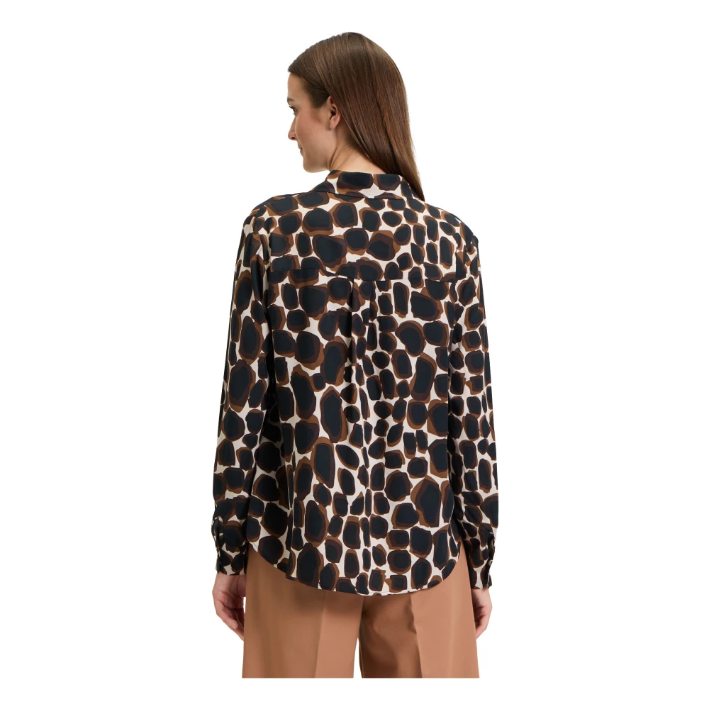 Betty Barclay Lange Mouw Blouse Brown Dames