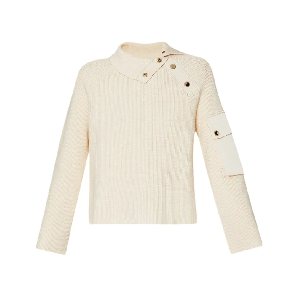 Liu Jo Stijlvolle Gebreide Top Beige Dames