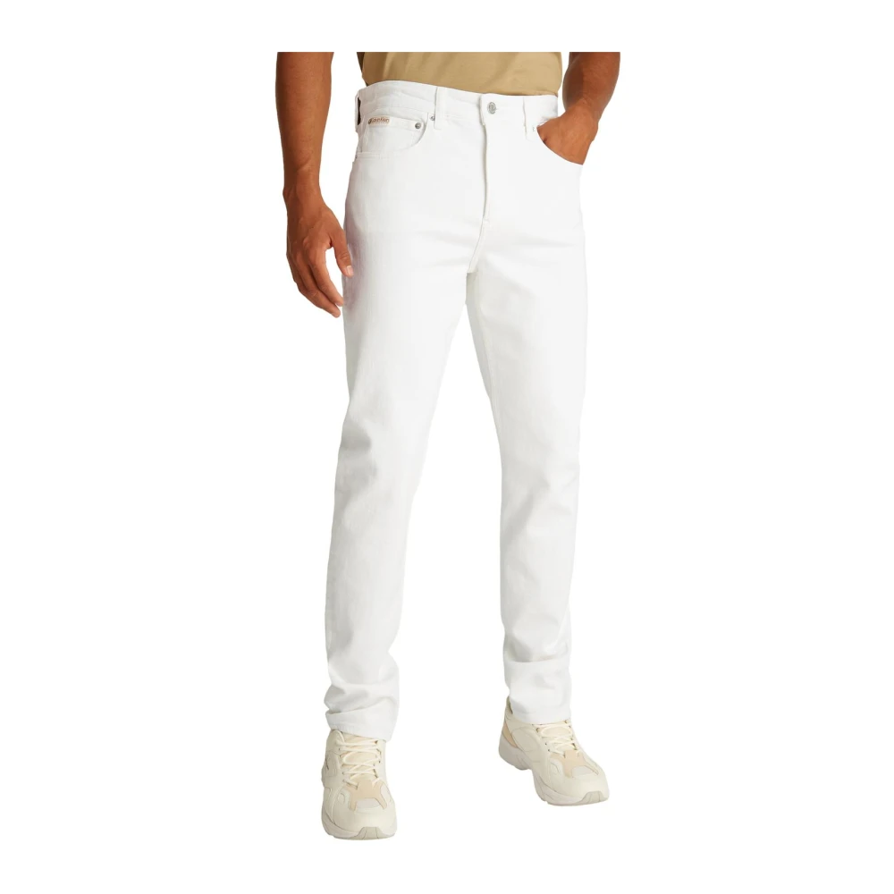 Calvin Klein Jeans Men's White Classic Straight Jeans - Slim Fit Jeans - W31 L32 - Jeans