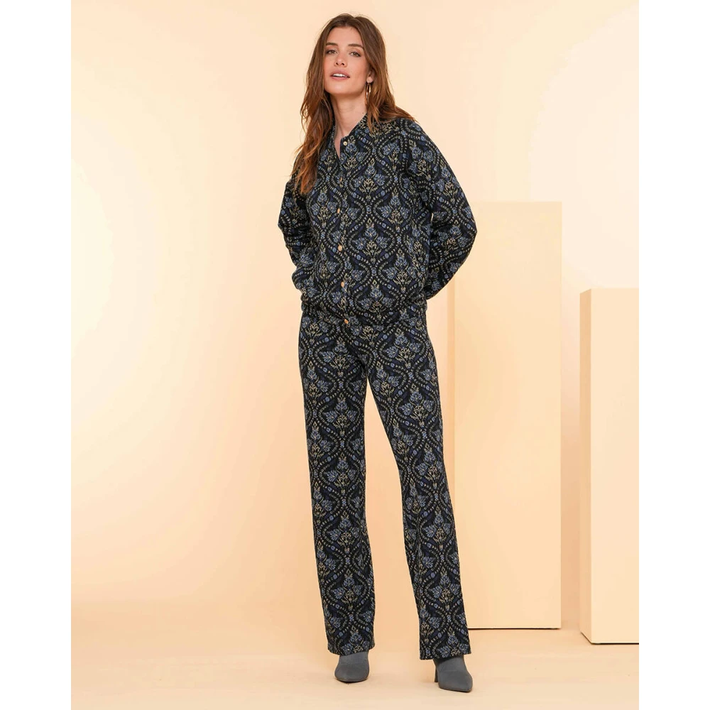 Geisha Stijlvolle Broek Multicolor Dames
