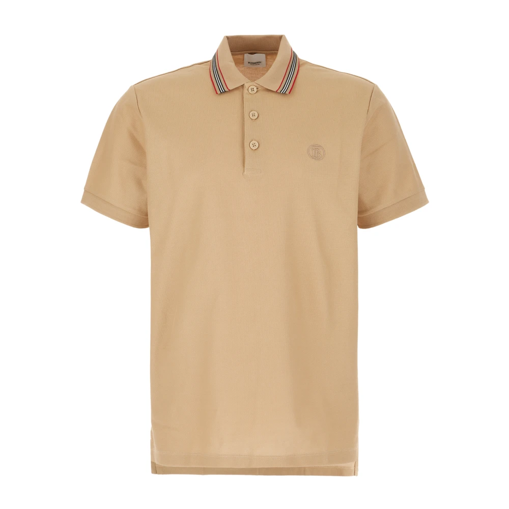 Burberry Klassieke Polo Shirt voor Mannen Beige Heren