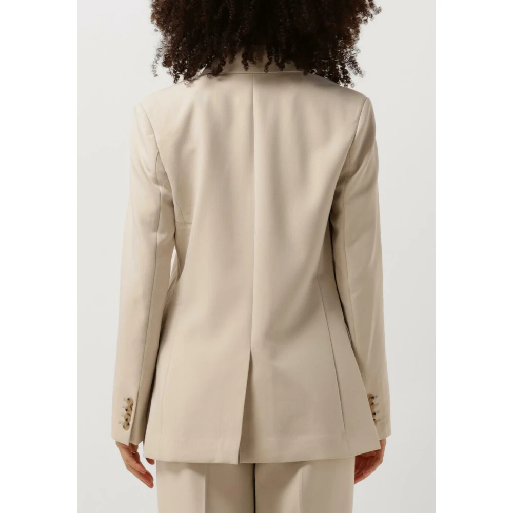 Second Female Evie Fitted Blazer Second Dames Beige Dames