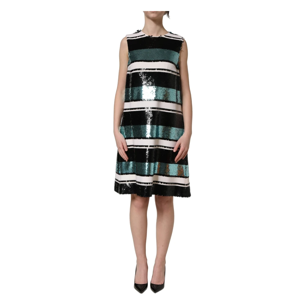 Dolce & Gabbana Women's Multicolor Sleeveless Shift Dress - Short Dresses - 2XS - Dresses
