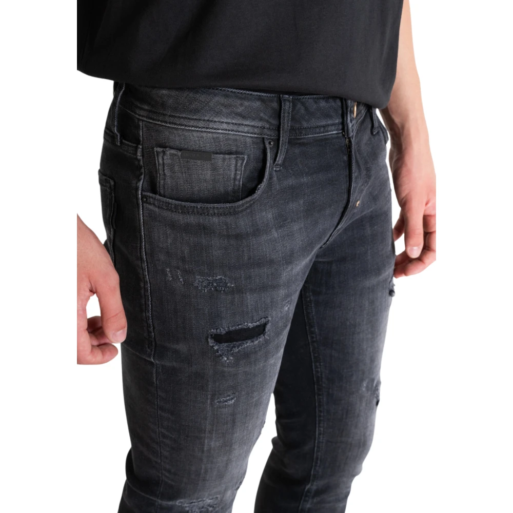 Antony Morato Zwarte Tapered Jeans Ozzy Stijl Black Heren