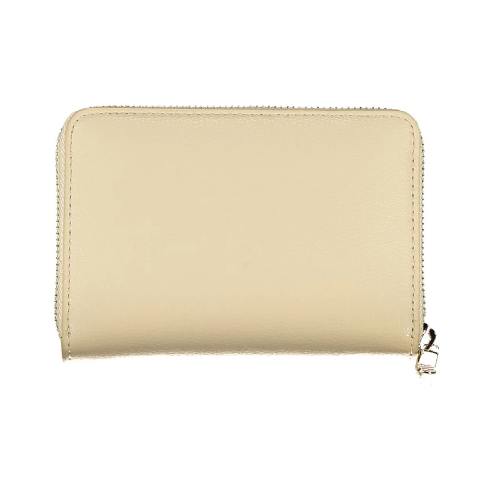 Tommy Hilfiger Beige Portemonnee met Meerdere Compartimenten Beige Dames