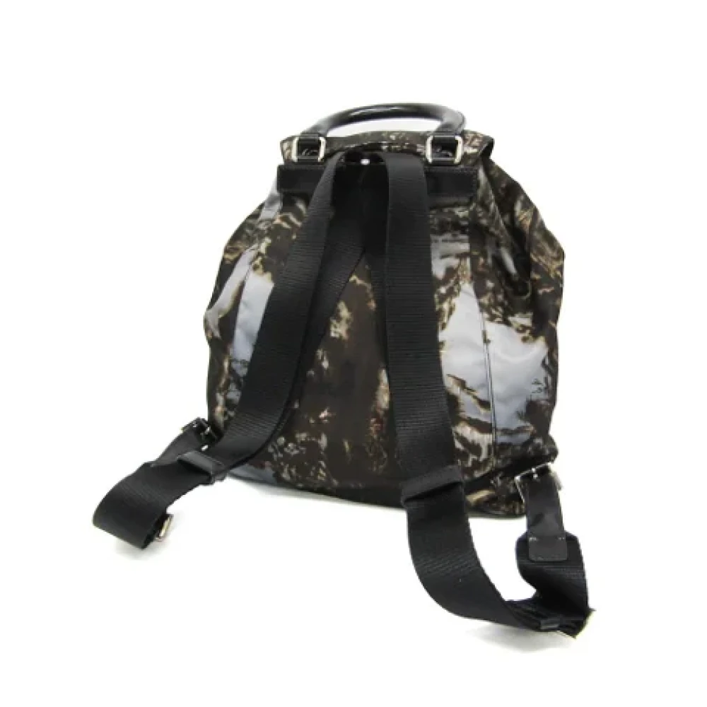 Prada Vintage Pre-owned Nylon shoulder-bags Gray Dames