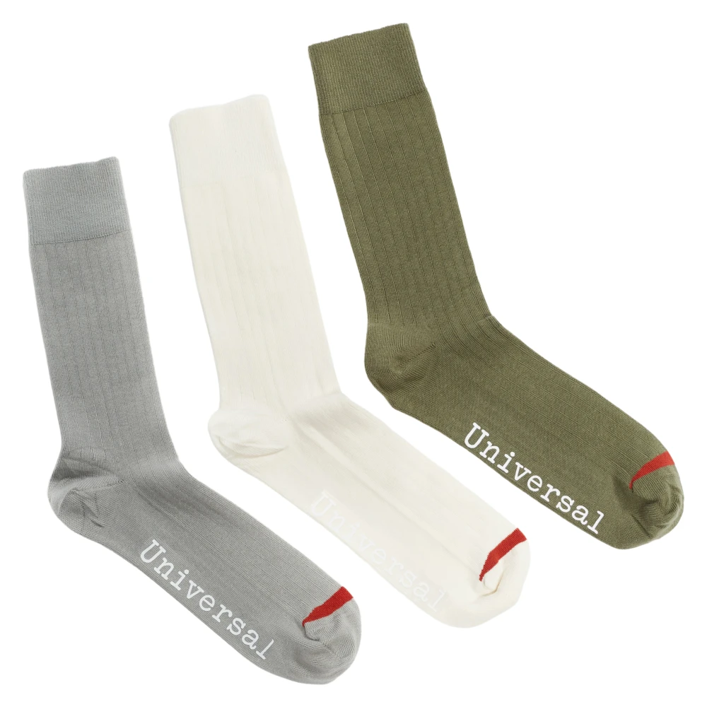 Universal Works Modal Sokken 3-Pack Multicolor Unisex